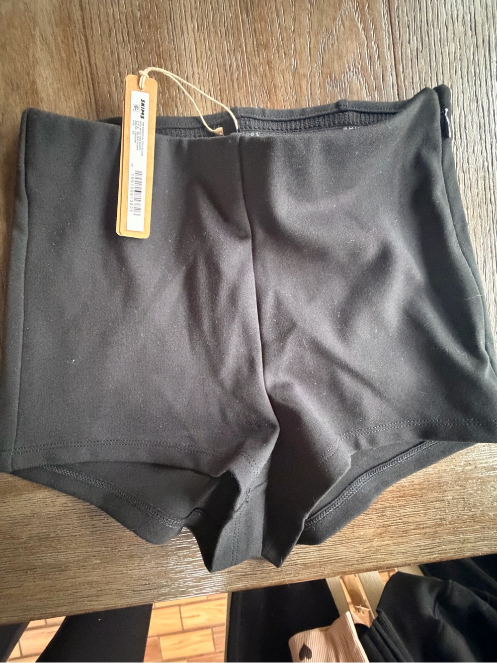 SKIMS Black High-Rise Bike Shorts